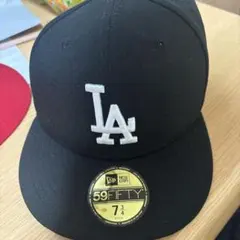 New Era 59FIFTY LA ブラックキャップ 7 3/4