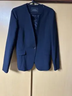 ユナイテッドアローズ　グリーンレーベルリラクシング　ノーカラースーツセットアップ