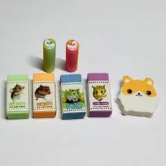 平成レトロ けしごむ ハムスター 消しゴムセット おまけ付き - メルカリ