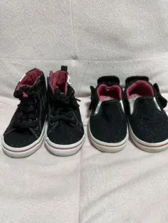 バンズ キッズスニーカー リボン付きスニーカー2点セット