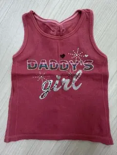 ベビーギャップ　DADDY'S girl 赤 ノースリーブタンクトップのサムネイル