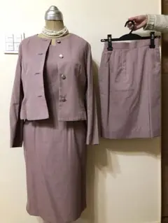 セレモニースーツ　ママスーツ卒業式　入学式ピンク　7号3点セット