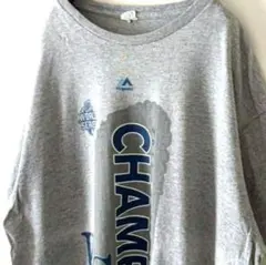 デルタ マジェスティック CHAMPS ワールドシリーズ TシャツL グレー古着
