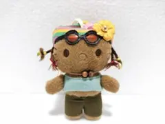 ハローキティ 日焼け ドレッドヘアー ぬいぐるみ マスコット 7306