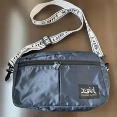 x-girl ネイビー ショルダーバッグ