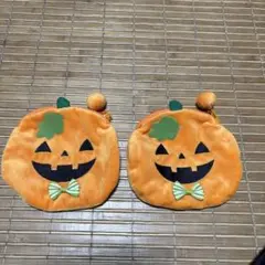 ハロウィン　カボチャポーチ2個セット