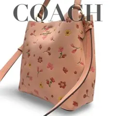 COACH 2way Shoulder Bag Bucket Floral