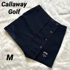 【キャロウェイゴルフ】 ゴルフスカート インナーパンツ付 紺色 インナーパンツ付