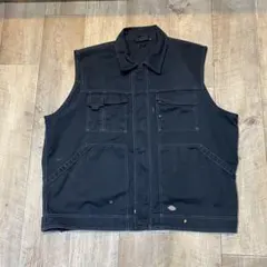 雰囲気抜群 dickies work vest ワークベスト XXL