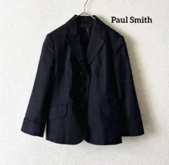 美品✨Paul Smith ジャケット　ペプラム　ドット柄　綿麻　ポールスミス