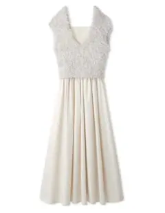 【新品未使用】SNIDEL ラメプルオーバーセットワンピ　バックリボンワンピース