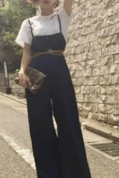 ameri vintage レザーサスペンダーパンツ - メルカリ