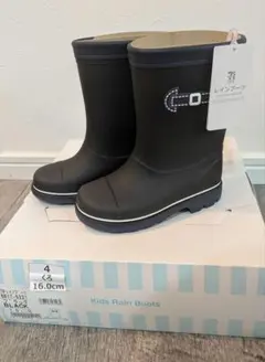 ムーンスター セブン&アイ レインブーツ ブラック 16.0cm 日本製