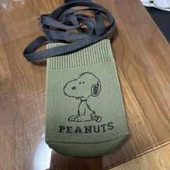 スヌーピー ニットショルダーバッグ
