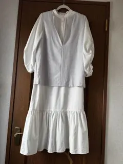 GRACECLASS グレースコンチネンタル 配色ビジュー ワンピース 米倉涼子