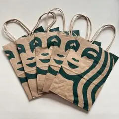 STARBUCKS スターバックス 紙袋 ショッパー ５枚セット 匿名配送