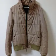【cheeno 】 ベージュ キルティングダウンジャケット