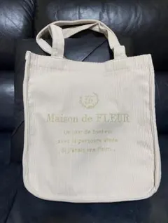 Maison de FLEURコーデュロイトートバッグ