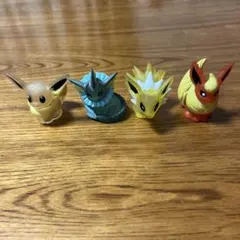 ポケモン　ソフビ　指人形　クリア　ブイズ　4体セット
