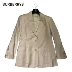【希少美品】バーバリーズ　ベージュ　テーラードジャケット　背抜き