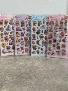【即日発送】クレヨンしんちゃん　空気シール　4枚セット