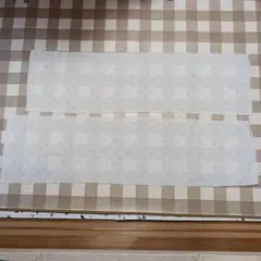 雲柄のガーゼ生地(白)