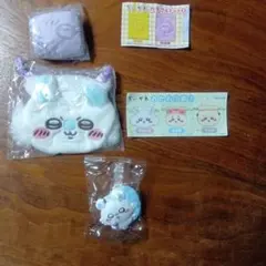 ちいかわ モモンガ３点セット おかお巾着、カラフルトート、ライトクリップ