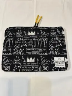 美品✨ローズバット✨Jean-Michel Basquiat ポーチ ブラックのサムネイル