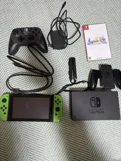ニンテンドースイッチ　バッテリー強化　グリーン