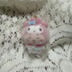 サンリオ×ちいかわ シークレットフロッキーマスコットチャーム 古本屋 マイメロ