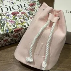 DIOR ノベルティ 巾着 ピンク