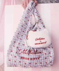 Cath Kidston ハローキティ スモールブックバッグ トートバッグブルー