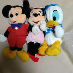 Disney ミッキー ミニー ドナルド ぬいぐるみ 3体セット