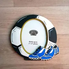 サッカーボール型　写真立て