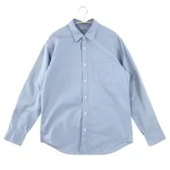 無印良品 紳士 洗いざらしブロード長袖シャツ M ライトブルー MUJI