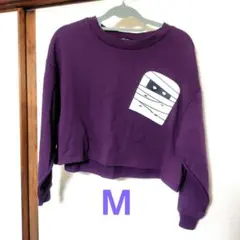 紫色 トレーナー M