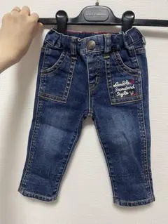 ミキハウス　ダブルビー　デニム　80