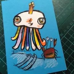 ザビちゃん】【原画肉筆】人魚(初筆) - メルカリ