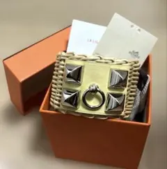 エルメス メドールピクニック コリエドシアンナタ ゴールド金具 T3 