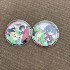 カラフルピーチ　2個　ゆあんくん　シヴァ　缶バッジ