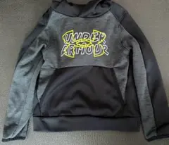 Under Armour フード付きパーカー YXS グレー/ブラック