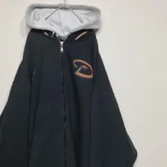 NIKE ナイキ　 パーカー　フルジップ　古着 黒　ブラック チームロゴ