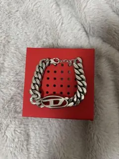 DIESEL シルバーチェーンブレスレット