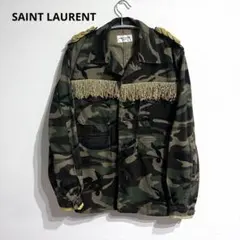 SAINT LAURENT エディ期　ミリタリージャケット SAINT LAURENT - サンローラン M65 ユーズド加工 ミリタリー