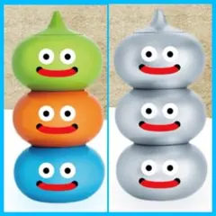 【プライズ】ドラクエ　タワーケース　メタル& 3色スライム　2種セット