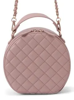 2Wayキルティングラウンドチェーンショルダーバッグ[tr604]