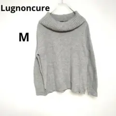 ルノンキュールグレー タートルネック大きめが肩を華奢に見せそうニット♡M