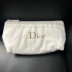DIOR ホワイトポーチ　ふわふわ