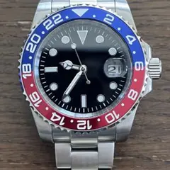 自動巻き GMT ペプシベゼル 腕時計 MOD 自動巻き GMT ペプシベゼル 腕時計 MOD - メルカリ