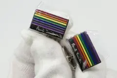 新品　未使用　ポールスミス　カフス　カフリンクス　マルチストライプ　スーツ